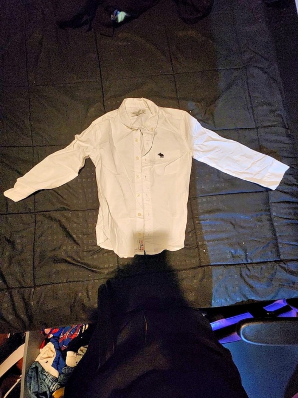 Abercrombie Kids Boys 5/6 White Button Down Shirt